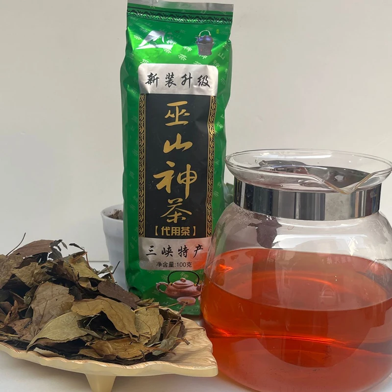 巫山觚子神茶夏季季凉茶湖北海棠红茶叶宜昌土特产野生凝清叶湖北