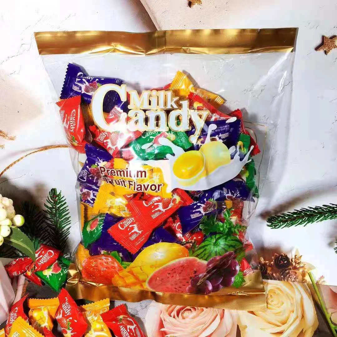 网红零食奶球糖水果糖软糖QQ糖喜糖新年糖果500克包邮
