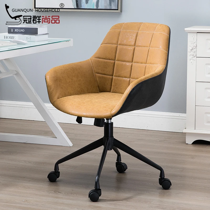 北欧电脑椅家用办公椅书房书桌椅时尚升降转椅极简久坐舒适座椅