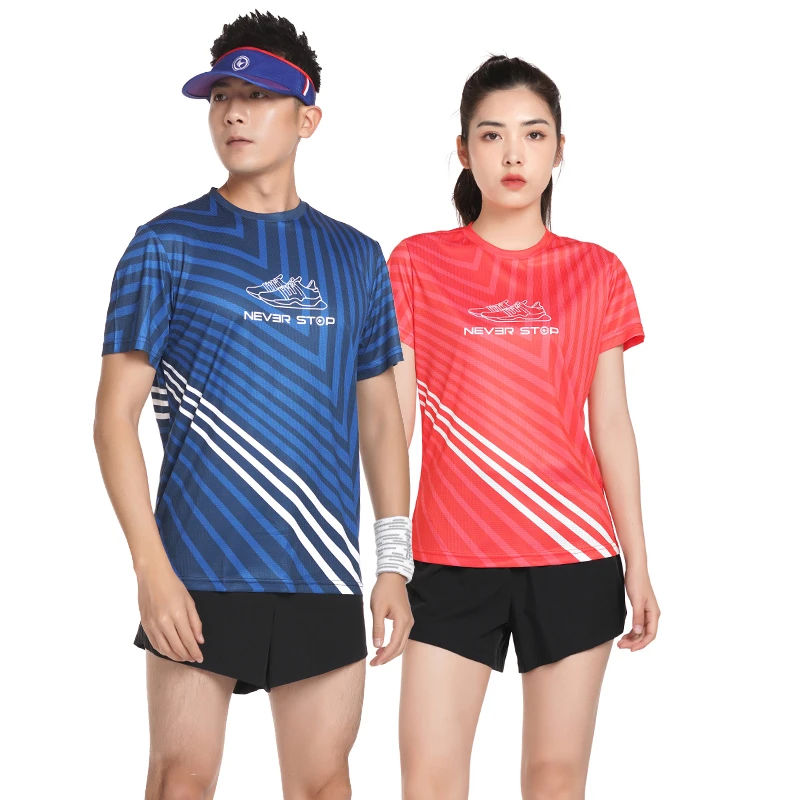 KUNLI/群力运动速干T恤男女款短袖吸汗透气健身跑步马拉松上衣