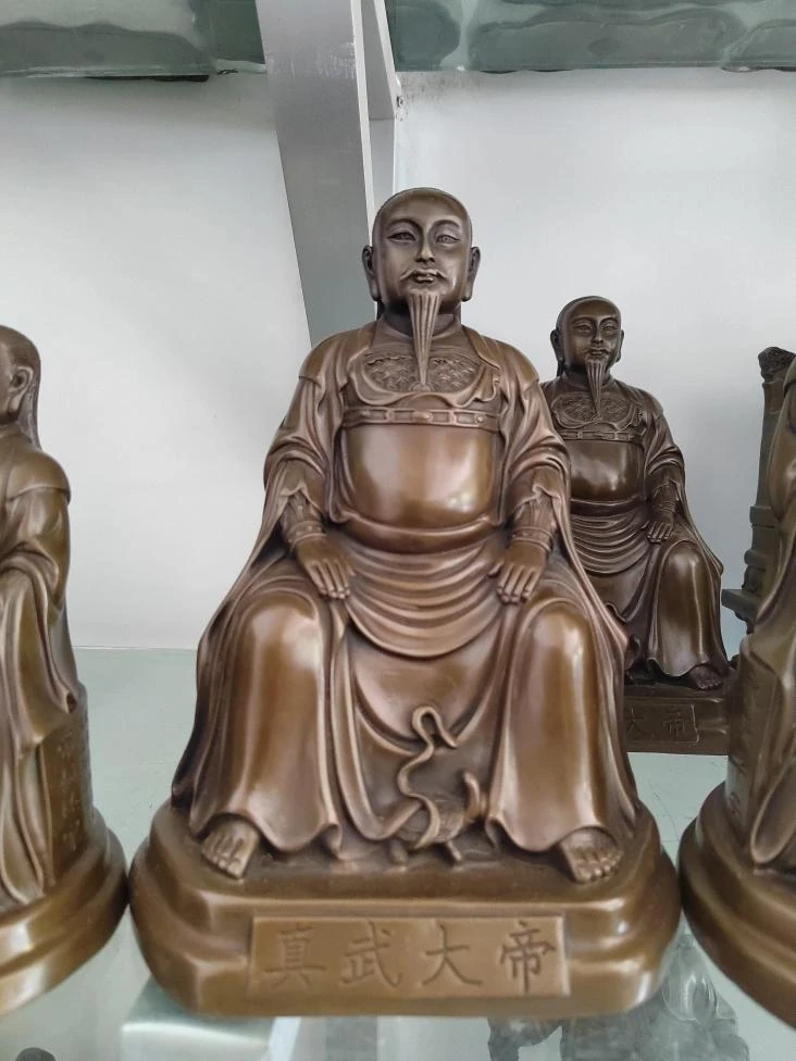铜器摆件家用中式玄武大帝