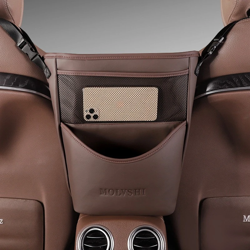 G古★汽车座椅收纳袋储物袋车内中间网兜放包包置物袋车后靠背挂袋