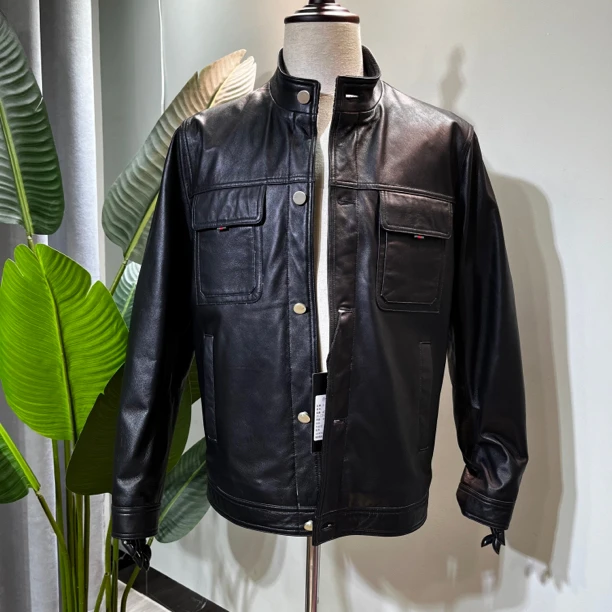 H.Y山羊皮休闲帅气款式