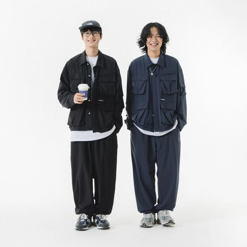 NOTHOMMEBLUE蓝岐工装潮牌cityboy夹克3M思高洁速干套装翻领外套