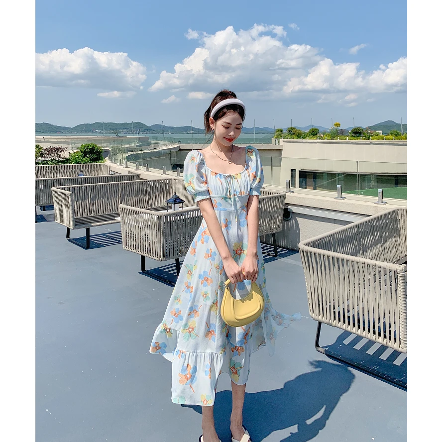 【盛夏花园】太平鸟连衣裙法式时尚显瘦初恋温柔甜美长裙A8FAC2691
