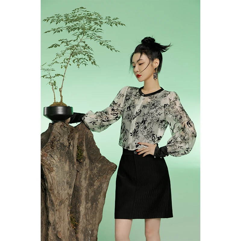 NAVST直播胶囊系列国风可拆领衬衫外套X2206095WT2XW