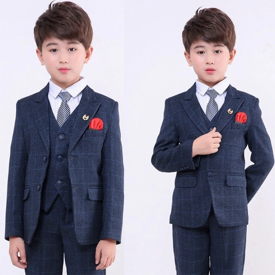 儿童新款西装套装男童花童礼服钢琴演出服中大童帅气西服外套春秋