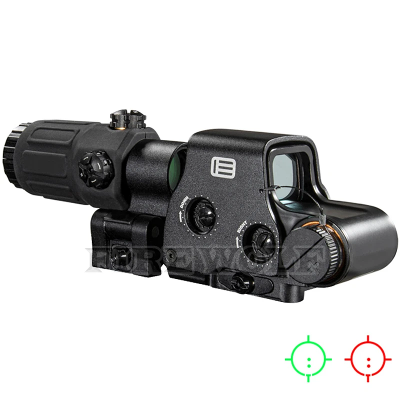 全息瞄HHS黑色558内红点G33增倍镜快拆全息瞄寻鸟镜瞄准器瞄准镜