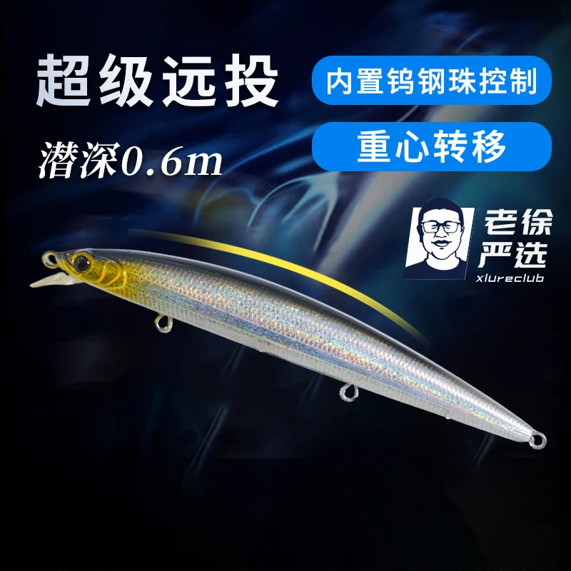 【老徐严选】钨钢珠重心转移系统远投浅水米诺 13g/11cm  3只装