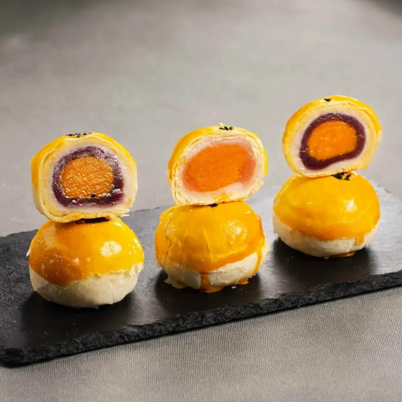 克瑞克蛋黄酥咸蛋黄豆沙夹心糕点