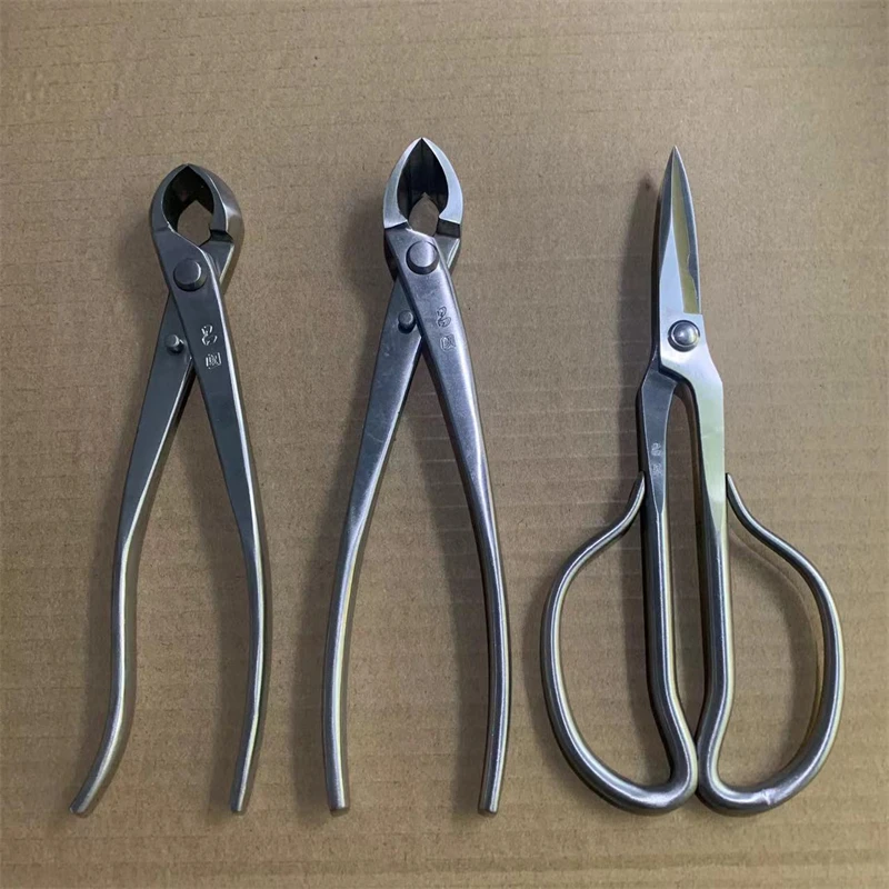 昌国专业盆景造型工具不锈钢斜口剪叉枝剪叶芽剪球节剪常用三件套