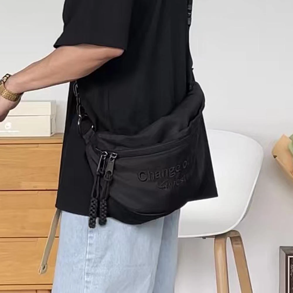 新款时尚字母链条ins潮流百搭休闲肩包学生单肩斜挎包HY-2001简约