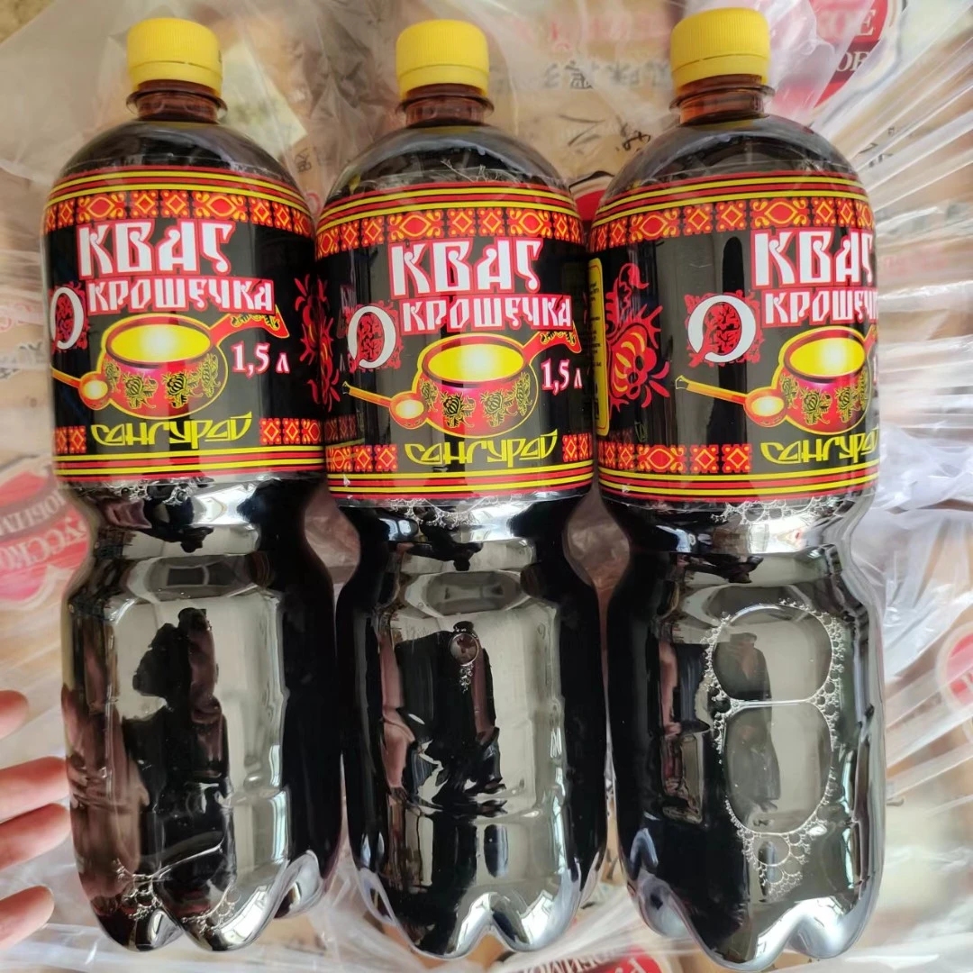 俄罗斯进口三古拉依牌格瓦斯饮料1.5升