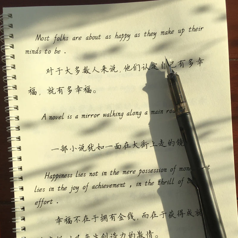 意大利斜体英语字帖衡水英文中学生初中生高中生大学生考研练字本