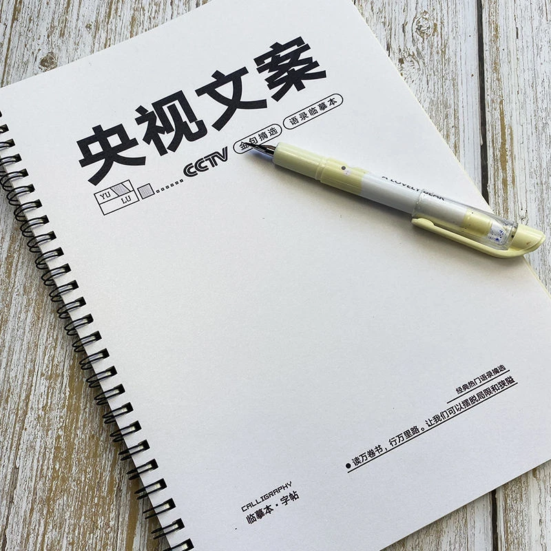 央视文案金句摘抄经典语录楷书行楷硬笔练字帖