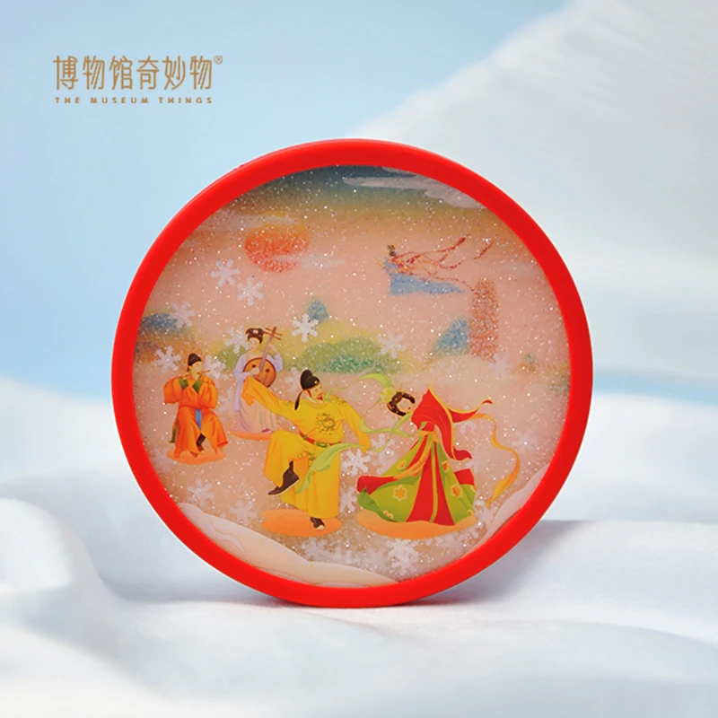 博物馆奇妙物西安博物馆文创唐明皇胡舞流沙杯垫防滑垫古典中国风