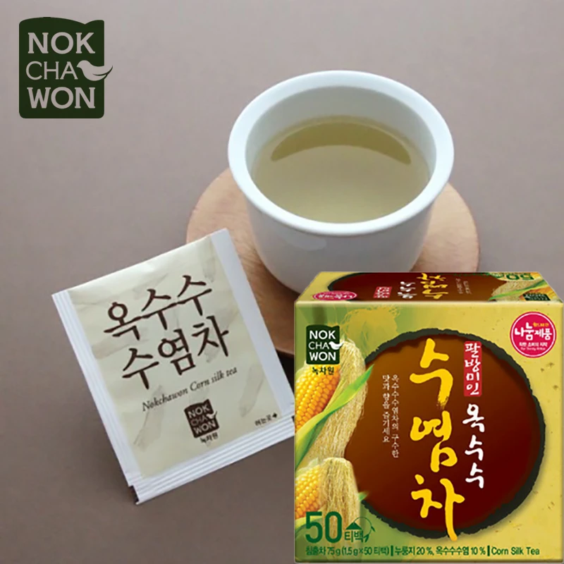 【律哥推荐】韩国进口绿茶园玉米须茶冲调饮品75g