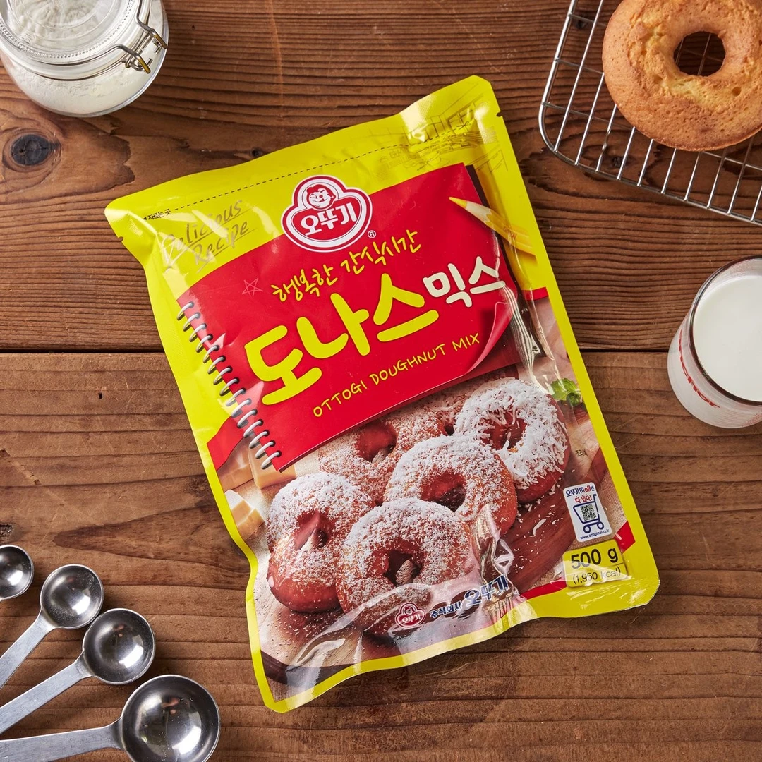【律哥推荐】韩国进口炸面圈饼粉500g/1KG面包粉混合粉营养