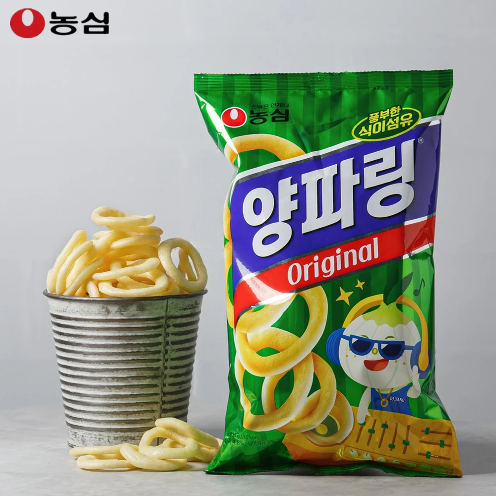 【律哥推荐】韩国进口农心原味洋葱圈84克休闲新鲜香脆圈圈酥脆