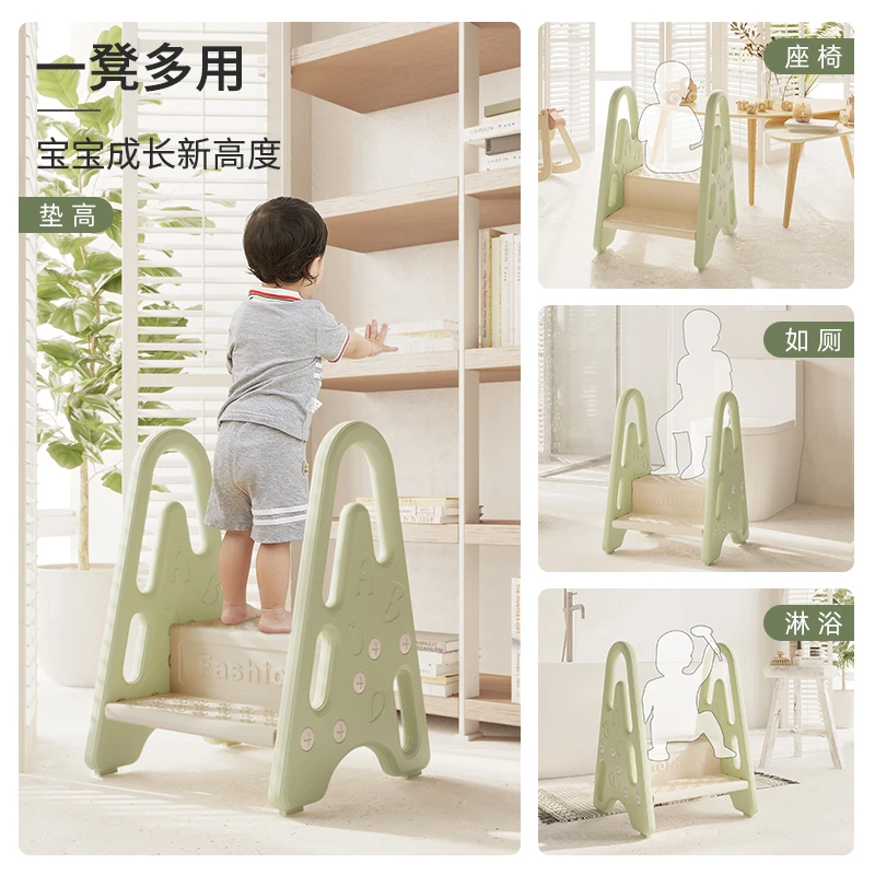 儿童洗漱台踩凳垫脚凳宝宝洗手台阶凳刷牙洗脸阶梯马桶脚踏踩脚凳