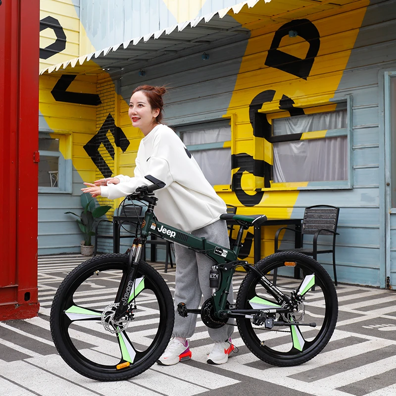 JEEP/吉普「战神」山地车颜值折叠便携放折叠自行车成人可放后备箱