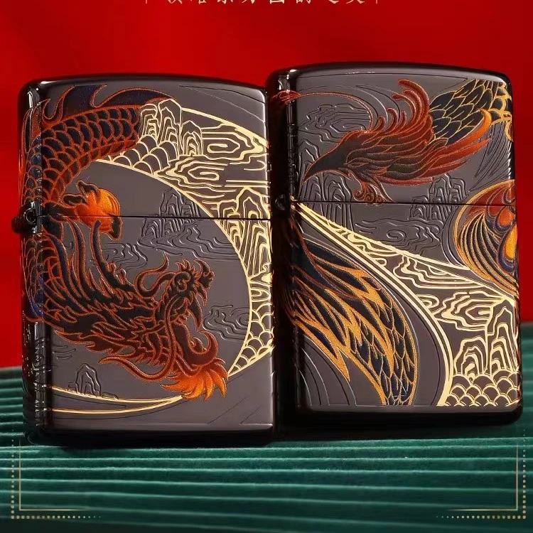 ZIPPO/之宝打火机龙战于野凤舞九天-官方正品防风款打火机T-CX1H1