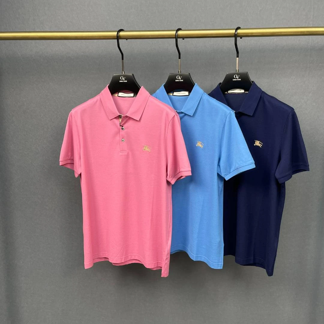 【7662】佤沙服饰夏季男士时尚翻领刺绣T恤
