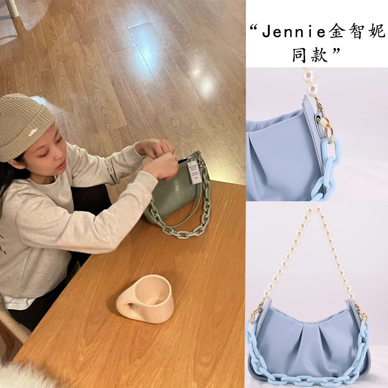 少女气糖果包链高级感气质diy亚克力扣环手提单肩斜跨链条 可拆卸