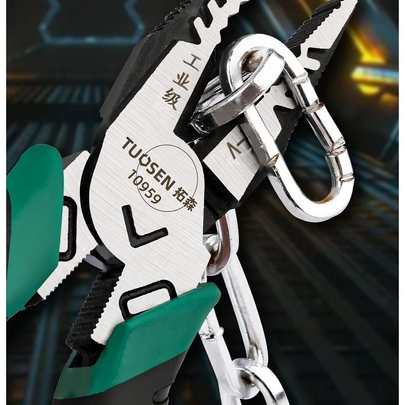 （达人专属）拓森工业级7寸钢丝钳老虎钳