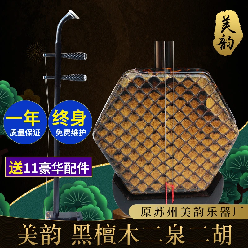 【二泉】专业黑檀二泉二胡苏州二泉映月低音二胡乐器选皮听音