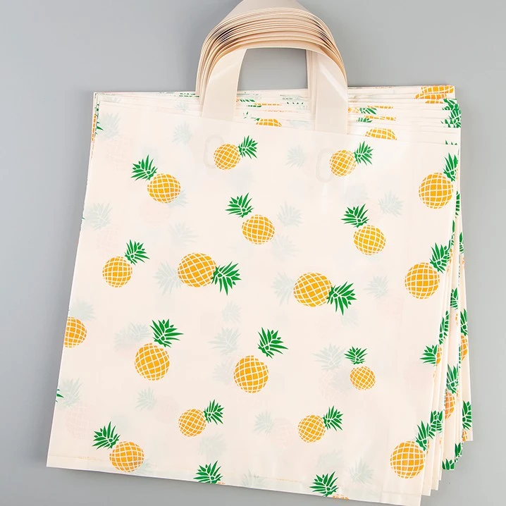 手提袋包装袋塑料服装袋礼品袋购物袋菠萝雏菊水蜜桃袋定制