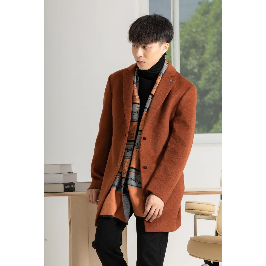 【胡轩推荐】秋款毛呢大衣/S113140002401中长款福利专享韩版
