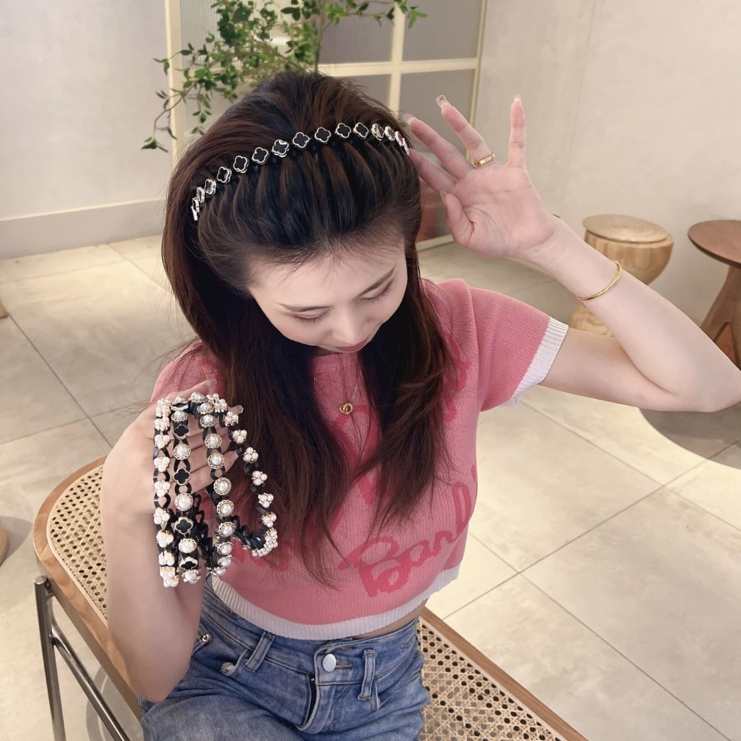 波浪发箍百搭发箍一推成型甜美气质简约