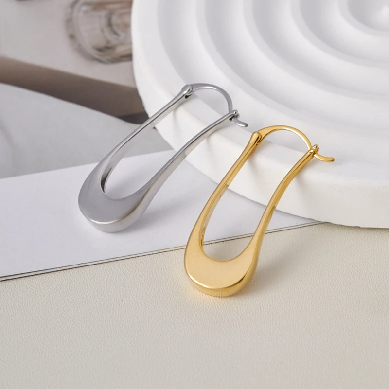 铜合金耳饰金色小众气质百搭耳环女极简时尚轻奢日韩简约个性耳扣