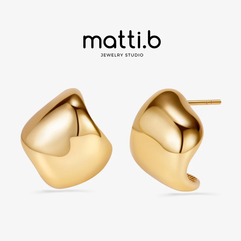 铜合金耳饰 小众不规则新款爆款气质设计高级感轻奢ins耳钉女1664