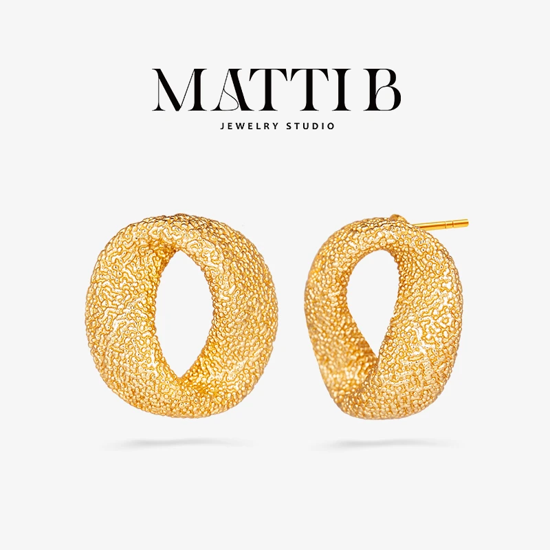 铜合金耳饰 小众设计感气质高级感复古港风高端百搭女士耳钉1877