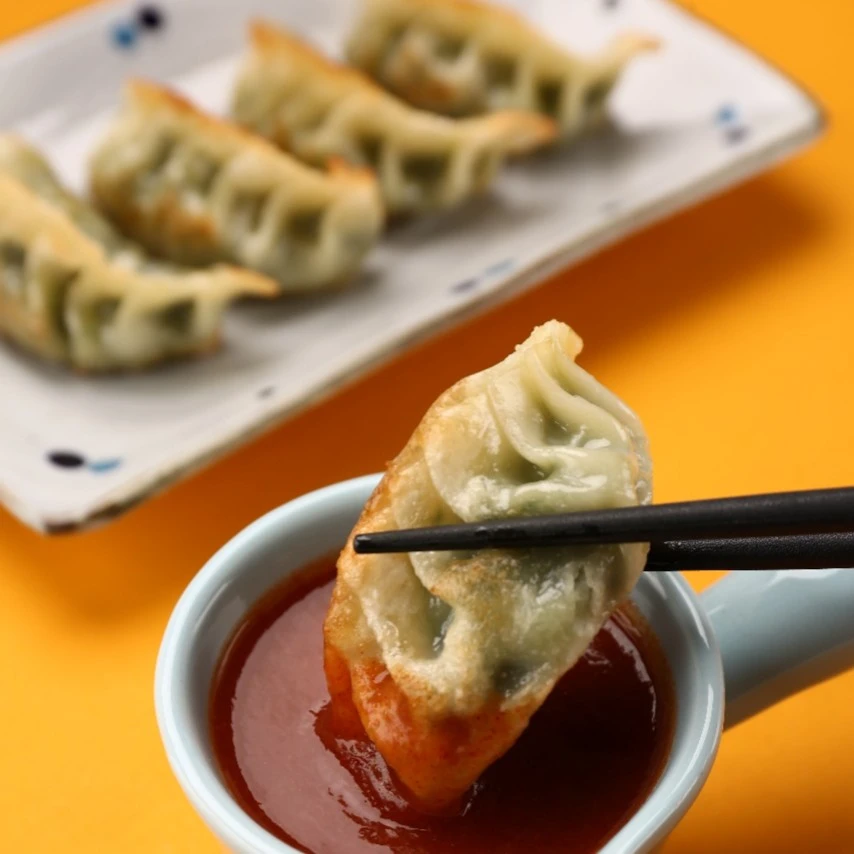 潮汕手工韭菜猪肉饺子一包12粒（买五送辣椒酱）