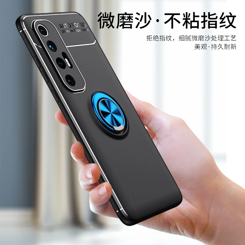 小米10S手机壳mi10s隐形磁吸片小米10S一体金属指环支架5G版软硅