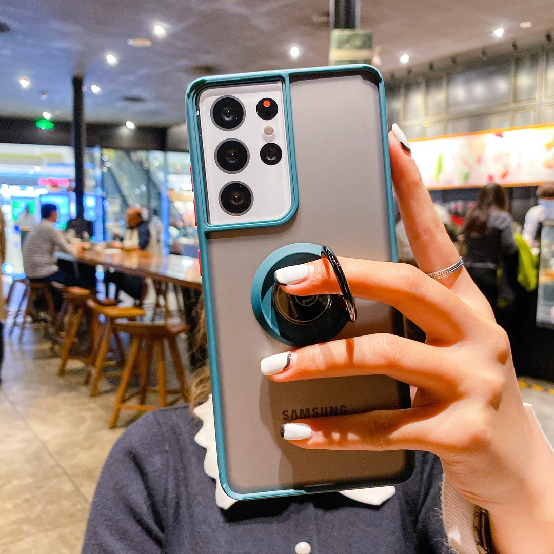 三星s21ultra手机壳s21+磨砂肤感硅胶全包防摔镜头保护套s21plus