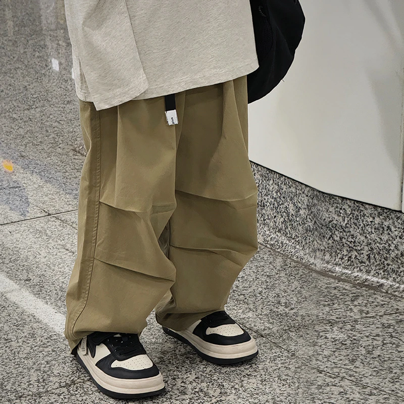 男童裤子春秋款2024新款秋季洋气童装百搭长裤儿童休闲直筒裤秋装