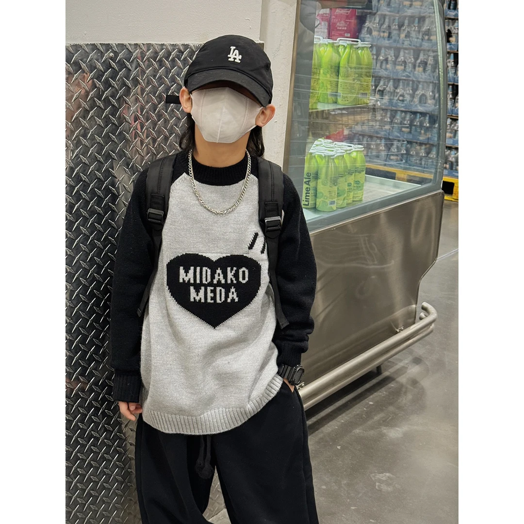 童装男童毛衣针织衫春装新款撞色插肩打底衫儿童衣服洋气韩版