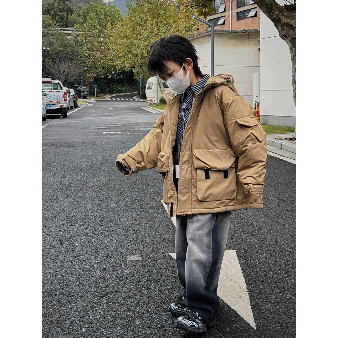 童装儿童棉服冬季夹棉外套秋冬新款棉袄棉衣冬款男童冬装潮牌