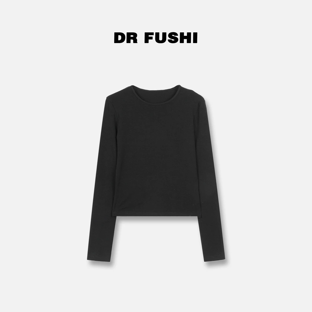 DR杨圣坤+2024新款 女神tee‘极简风百搭纯色长袖T恤DR2409-1920