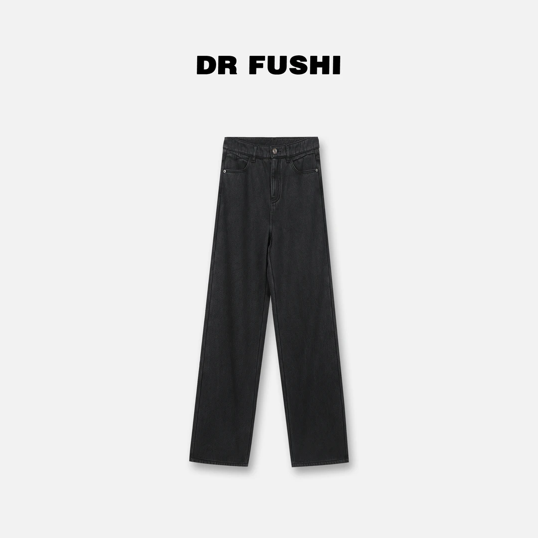 DR杨圣坤+2024新款 拉腿神器'加绒版莱赛尔直筒牛仔裤DR2410-2020