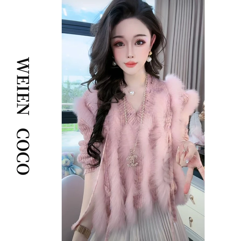 【薇恩COCO】针织上衣时尚百搭春秋上新款简约长袖套头上衣S2431