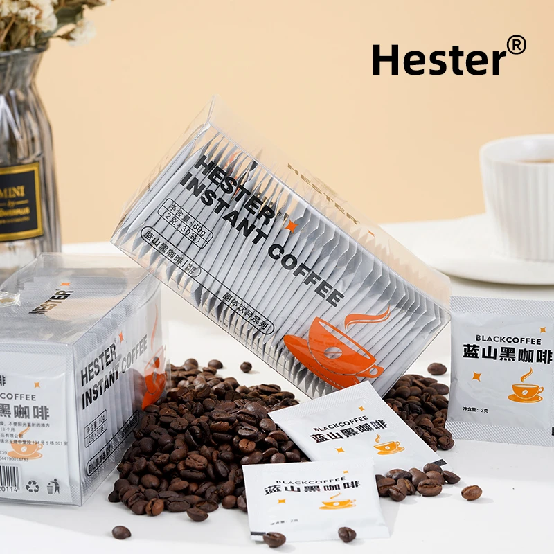 Hester蓝山黑咖啡冷热双泡云南小粒0蔗糖0脂速溶咖啡咖啡固体饮料