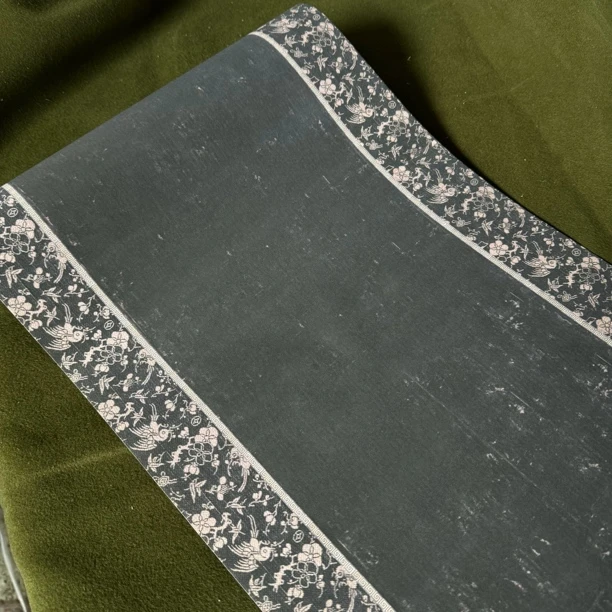 【纳米拓印黑长卷】大风堂特制涂层半生熟毛笔书法国画作品宣纸