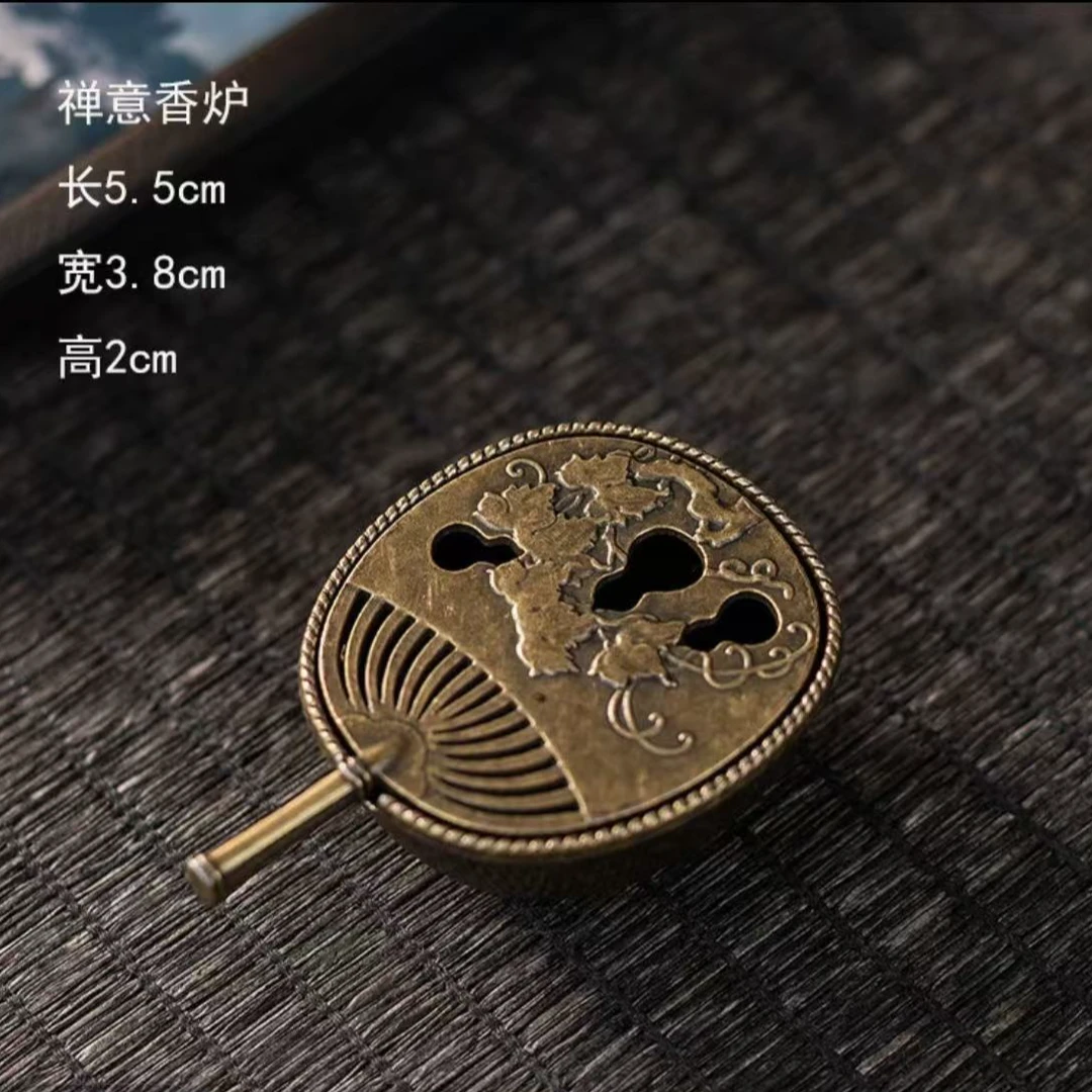 迷你葫芦团扇熏香炉