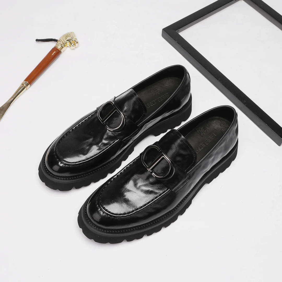 百搭男士商务休闲男鞋时尚英伦风正装真皮四季款男皮鞋38330