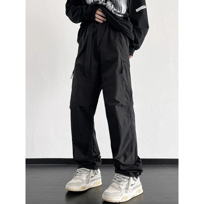 防水工装裤子男秋季美式爬山穿搭直筒裤潮牌机能风户外登山冲锋裤